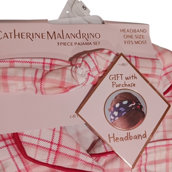 Catherine Malandrino 3-PC Girls Pajama Set - Picture 2 of 7
